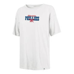 Philadelphia Phillies '47 Women's Bow & Banner Sadie T-Shirt - Sand - 47 brand Discount