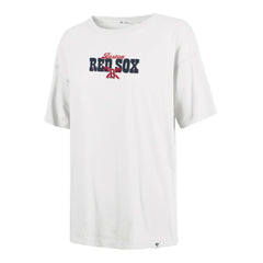 Boston Red Sox '47 Women's Bow & Banner Sadie T-Shirt - Sand - 47 brand Discount
