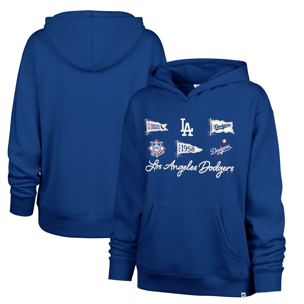 Los Angeles Dodgers '47 Women's Bow & Banners Naomi Hoodie - Royal - 47 brand Sale