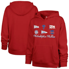 Philadelphia Phillies '47 Women's Bow & Banners Naomi Hoodie - Red - 47 brand Online