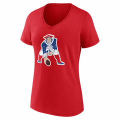 Drake Maye New England Patriots Women's Nickname V-Neck T-Shirt Red