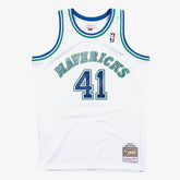 Dirk Nowitzki Dallas Mavericks 1998-99 Hardwood Classics Swingman Jersey for sale White | Mitchell & Ness