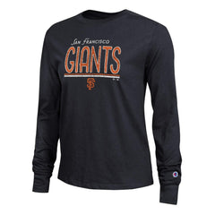 San Francisco Giants Champion Women's Long Sleeve T-Shirt - Black - MLB Sale