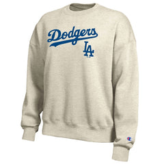 Los Angeles Dodgers Champion Women's All-Star Sweatshirt - Oatmeal - MLB Lifestyle