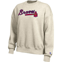 Atlanta Braves Champion Women's All-Star Sweatshirt - Oatmeal - MLB Discount