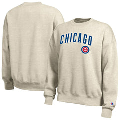 Chicago Cubs Champion Women's All-Star Sweatshirt - Oatmeal - MLB Discount