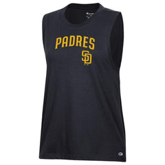San Diego Padres Champion Women's Muscle Tank Top - Black - MLB Sale