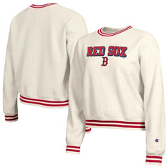 Boston Red Sox Champion Women's Reverse Weave Sweatshirt - Cream - MLB on Sale