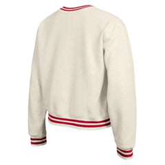 Chicago Cubs Champion Women's Reverse Weave Sweatshirt - Cream - MLB Discount