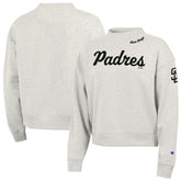 San Diego Padres Champion Women's Triumph Tri-Blend Sweatshirt - Stone - MLB Discount