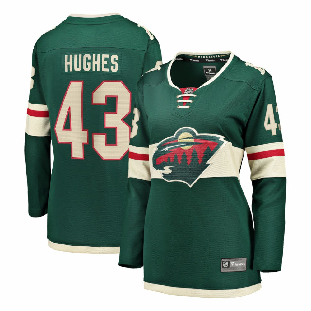 Quinn Hughes Minnesota Wild Fanatics Women's Home Breakaway Jersey - Green - NHL 203721404