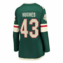 Quinn Hughes Minnesota Wild Fanatics Women's Home Breakaway Jersey - Green - NHL 203721404