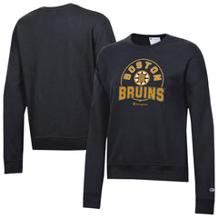 Boston Bruins Champion Women's Powerblend Fleece Sweatshirt - Black - NHL 203724903