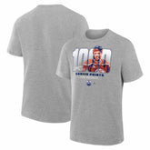 Leon Draisaitl Edmonton Oilers 1000 Career Points Legacy T-Shirt - Gray - NHL 203725411