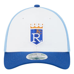 Kansas City Royals New Era Player Replica 39THIRTY M-Crown Flex Hat - White/Royal - New Era Sale