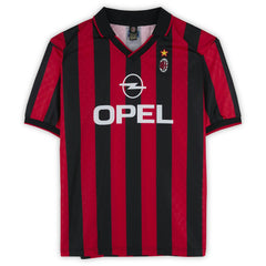 Frank Rijkaard AC Milan Autographed Red/Black Home Jersey Icons
