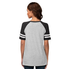 Baltimore Orioles G-III 4Her by Carl Banks Women's Goal Line Raglan V-Neck T-Shirt - Heather Gray - MLB Sale