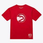 Atlanta Hawks Unisex Hardwood Classics Arch T-Shirt Red | Mitchell & Ness online