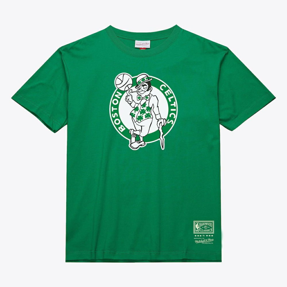 Boston Celtics Unisex Hardwood Classics Arch T-Shirt Kelly Green | Mitchell & Ness discount