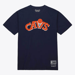 Cleveland Cavaliers Unisex Hardwood Classics Arch T-Shirt for sale Navy | Mitchell & Ness Lifestyle