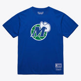 Dallas Mavericks Unisex Hardwood Classics Arch T-Shirt for sale Royal | Mitchell & Ness discount