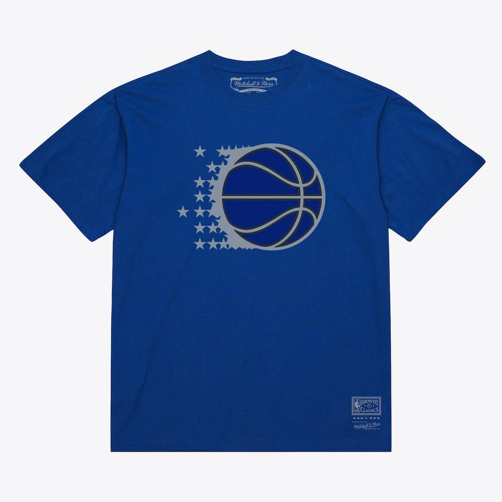 Orlando Magic Unisex Hardwood Classics Arch T-Shirt Royal | Mitchell & Ness for sale