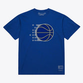 Orlando Magic Unisex Hardwood Classics Arch T-Shirt Royal | Mitchell & Ness for sale
