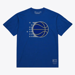 Orlando Magic Unisex Hardwood Classics Arch T-Shirt Royal | Mitchell & Ness for sale