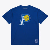 Indiana Pacers Unisex Hardwood Classics Arch T-Shirt Royal | Mitchell & Ness for sale