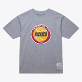 Houston Rockets Unisex Hardwood Classics Arch T-Shirt for sale Heather Gray | Mitchell & Ness outlet