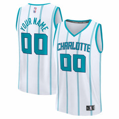 Charlotte Hornets Fastbreak Custom Jersey Association Edition White | Fanatics US
