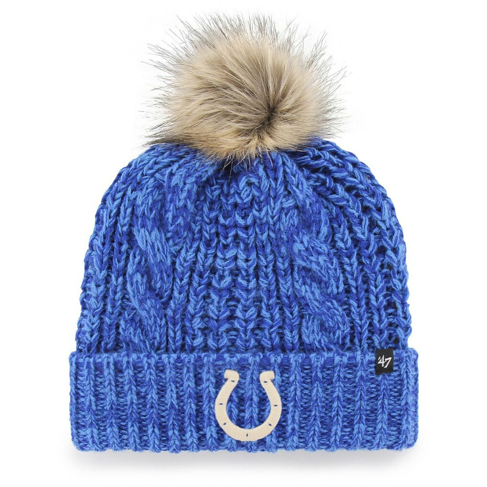 47 brand Indianapolis Colts '47 Women's Meeko Cuffed Knit Hat with Pom Royal