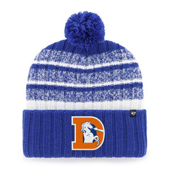 47 brand Denver Broncos '47 Tavern Cuffed Knit Hat with Pom Royal
