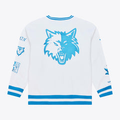 Minnesota Timberwolves Arctic Fleece Sweatshirt White | Mitchell & Ness discount