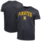Pittsburgh Pirates Champion Cooperstown Wordmark Lockup Tri-Blend T-Shirt - Black - MLB Sale