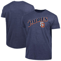 San Diego Padres Champion Cooperstown Wordmark Lockup Tri-Blend T-Shirt - Navy - MLB Lifestyle
