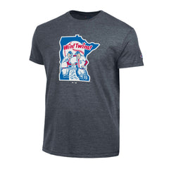 Minnesota Twins Champion Cooperstown Logo Tri-Blend T-Shirt - Navy - MLB Lifestyle