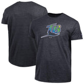 Tampa Bay Rays Champion Cooperstown Logo Tri-Blend T-Shirt - Black - MLB on Sale