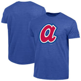 Atlanta Braves Champion Cooperstown Logo Tri-Blend T-Shirt - Royal - MLB Discount