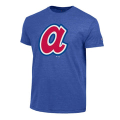Atlanta Braves Champion Cooperstown Logo Tri-Blend T-Shirt - Royal - MLB Discount
