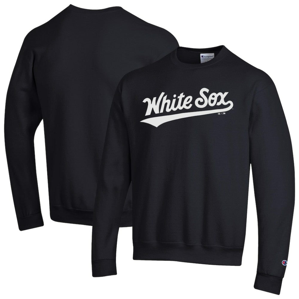Chicago White Sox Champion Powerblend Wordmark Sweatshirt - Black - MLB Sale