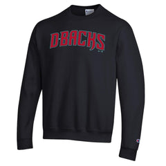 Arizona Diamondbacks Champion Powerblend Wordmark Sweatshirt - Black - MLB Sale