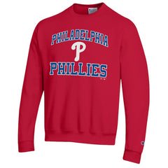 Philadelphia Phillies Champion Heart & Soul Powerblend Sweatshirt - Red - MLB on Sale