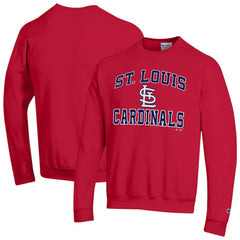 St. Louis Cardinals Champion Heart & Soul Powerblend Sweatshirt - Red - MLB on Sale