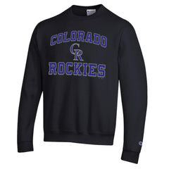 Colorado Rockies Champion Heart & Soul Powerblend Sweatshirt - Black - MLB Sale
