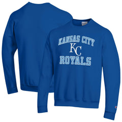 Kansas City Royals Champion Heart & Soul Powerblend Sweatshirt - Royal - MLB Discount