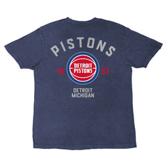 Detroit Pistons Stadium Essentials Unisex Get Back Vintage T-Shirt Blue