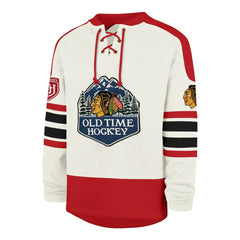 Chicago Blackhawks '47 Pond Hockey Trio Eternal Lacer Sweatshirt - Cream - NHL 203760201