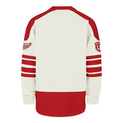 Detroit Red Wings '47 Pond Hockey Trio Eternal Lacer Sweatshirt - Cream - NHL 203760202