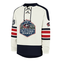 Columbus Blue Jackets '47 Pond Hockey Trio Eternal Lacer Sweatshirt - Cream - NHL 203760206